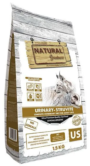 Hauptproduktbild Natural Greatness URINARY-STRUVITE veterinární dieta pro kočky 1,5 kg