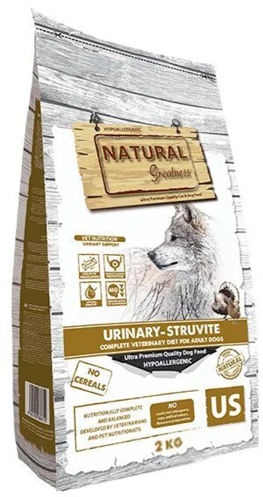 Hauptproduktbild Natural Greatness URINARY STRUVITE veterinární dieta pro psy 2 kg