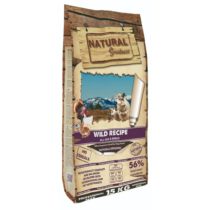 Hauptproduktbild Natural Greatness Wild Recipe All B./kachna,krůta,kuře 2 kg