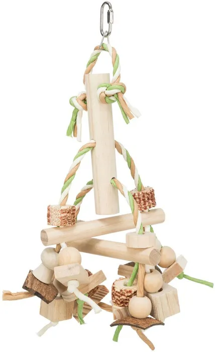 Hauptproduktbild Natural Living - barevná dřevěná závěsná hračka 31 cm