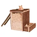 Weiteres Produktbild Natural Living Haus und Spielturm mit Leiter 25x24x20 cm