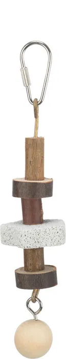 Hauptproduktbild Natural Living-dřevěná kolečka, lávový kámen pro ptáky 16cm