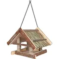 Weiteres Produktbild Hängendes Futterhaus von Natural Living mit Grasdach 25x25x25c