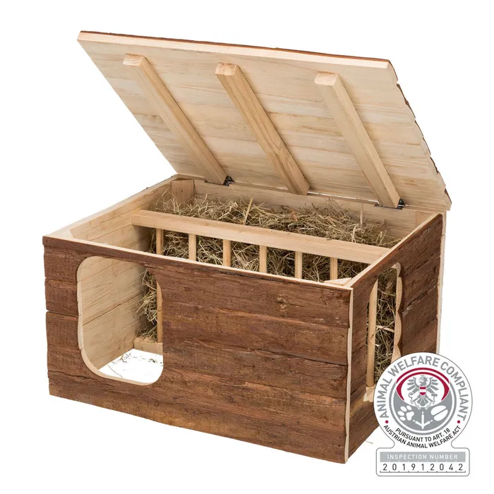 Hauptproduktbild Natural Living přírodní dř. domek HILKE s jesličkami 40x23x32 cm