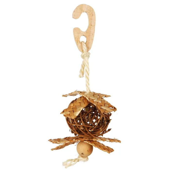 Hauptproduktbild Natural Living-proutěný míček se slaměnou ozdobou 5,5/18cm