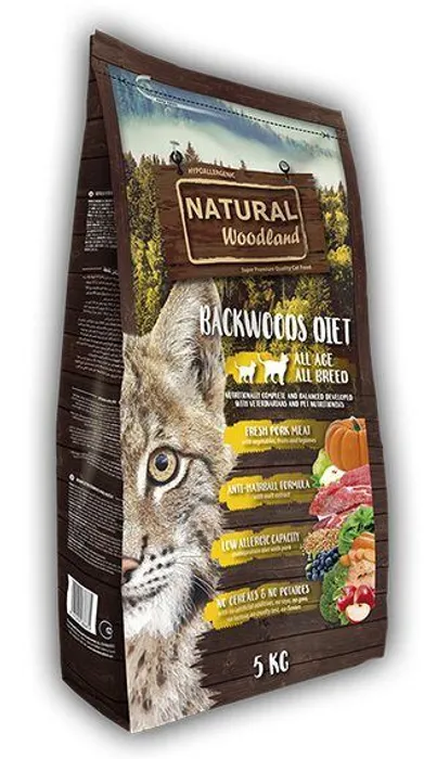 Hauptproduktbild Natural Woodland Backwoods Diet Cat & Kitten /vepřové/5 kg