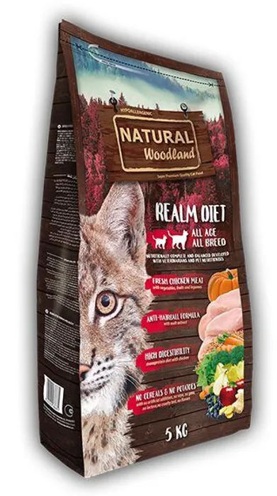 Hauptproduktbild Natural Woodland Realm Diet Cat /kuře/5 kg