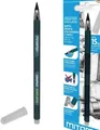 Endlose Bleistift mit Radiergummi, grün, mit Deckel, MITAMA 62980-90163