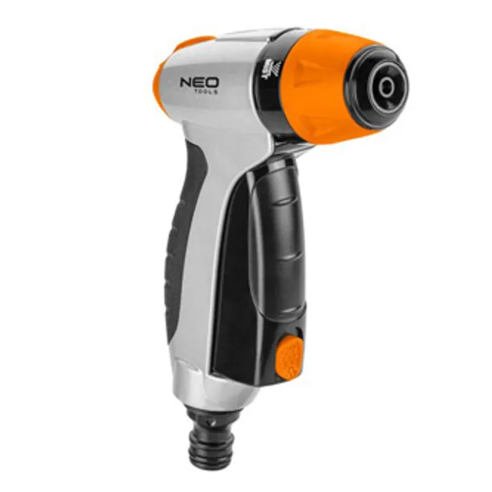 Hauptproduktbild NEO TOOLS pistolový rozprašovač 3 funkce, CLICK ON/OFF, oranžovo-černá, 15-705