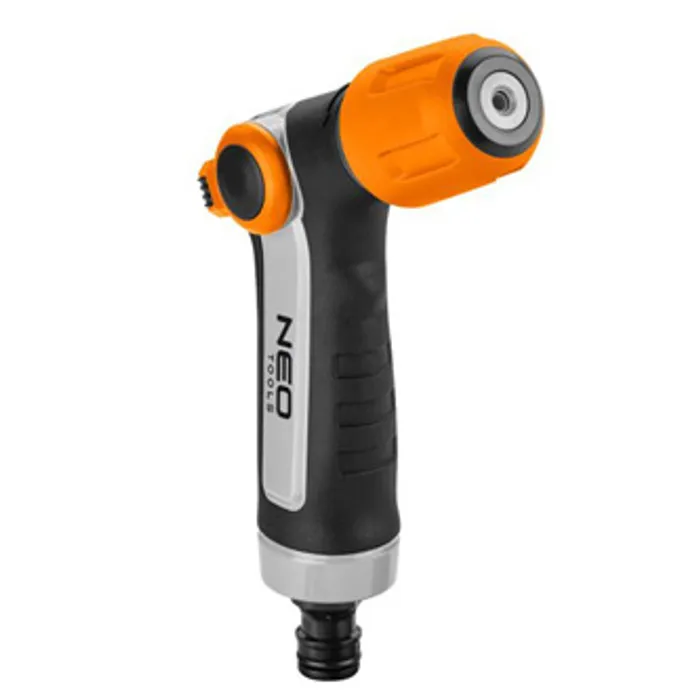 Hauptproduktbild NEO TOOLS pistolový rozprašovač s regulací proudu 2 funkce, ZAP/VYP palcem, oranžovo-čern