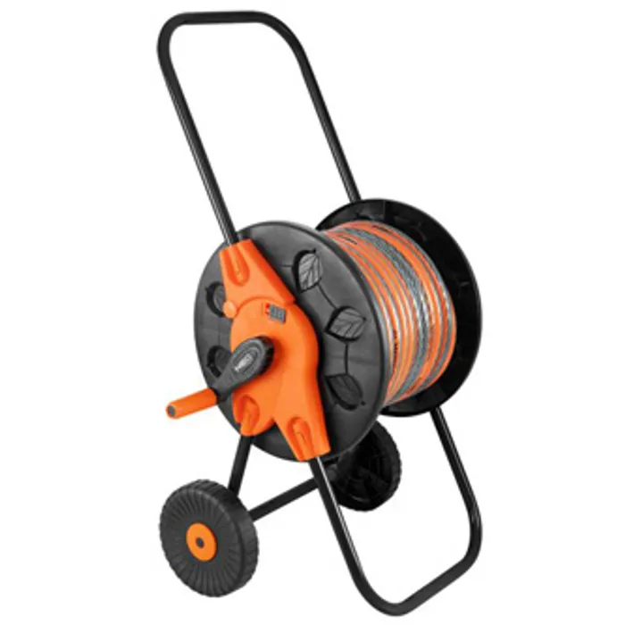Hauptproduktbild NEO TOOLS vozík pro zahradní hadici se sklopným držákem až 60m 1/2" nebo 20m 3/4", oranžo