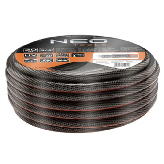 Hauptproduktbild NEO TOOLS zahradní hadice NEO PRO - 6 vrstev, 20m, 3/4", 30bar, oranžovo-černá, 15-843
