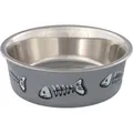 Katzennapf aus Edelstahl mit Farbdruck 0,3 l/12 cm