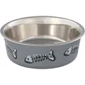 Katzennapf aus Edelstahl mit Farbdruck 0,3 l/12 cm
