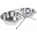 Edelstahlständer + 2 Schüsseln 0,45 l/12 cm