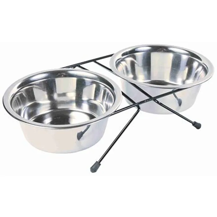 Hauptproduktbild Nerez stojánek + 2 misky 0,75l/15cm
