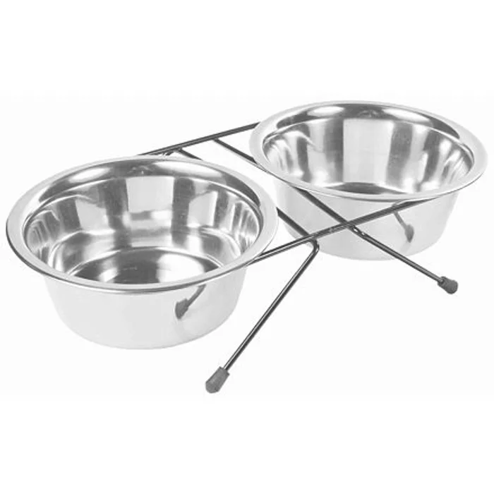 Hauptproduktbild Nerez stojánek + 2 misky 0,75l/15cm
