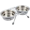 Weiteres Produktbild Edelstahlständer + 2 Schüsseln mit Silikonring 250 ml/11 cm