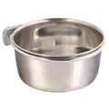 Futterspender aus Edelstahl mit fester Befestigung am Käfig 300 ml/9 cm TRIXIE
