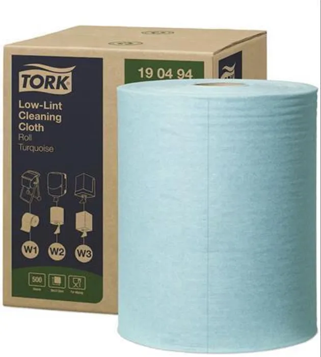 Hauptproduktbild Netkaná textilie Tork 190494 Purotop Low-Lint role tyrkysová W1/W2/W3 [1 ks]
