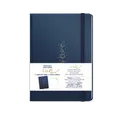 Luxi Notizbuch blanko - A5 - laminiert - marineblau