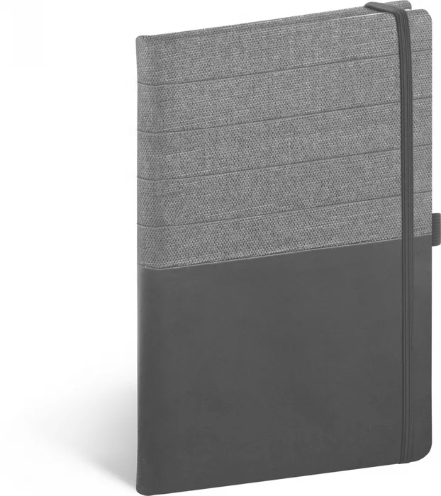 Hauptproduktbild Notes Skiver černošedý, linkovaný, 13 × 21 cm