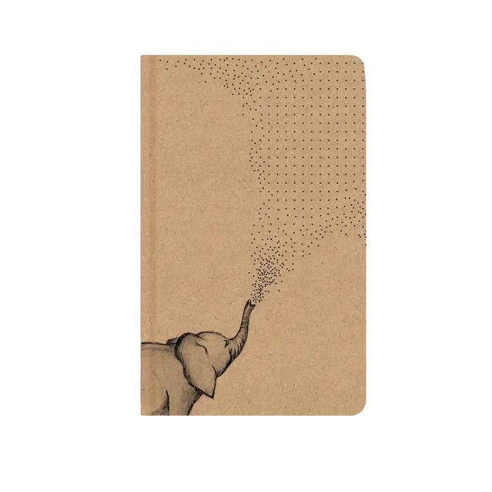 Hauptproduktbild Notes tečkovaný - A5 - kraft - slon