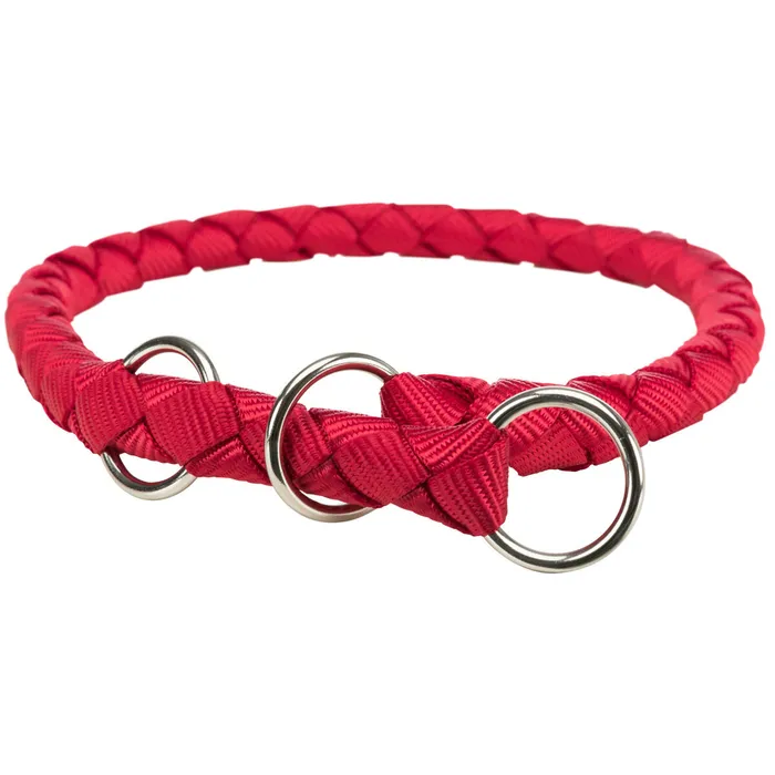 Hauptproduktbild Nylonový obojek kulatý CAVO - červená L-XL:52-60cm/18mm