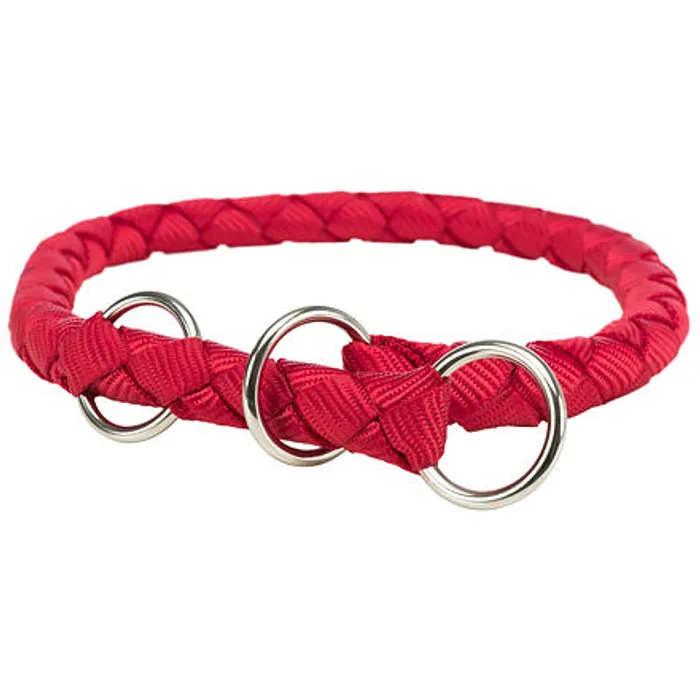Hauptproduktbild Nylonový obojek kulatý CAVO - červená L:47-55cm/18mm