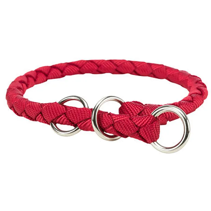 Hauptproduktbild Nylonový obojek kulatý CAVO - červená S-M:35-41cm/12mm