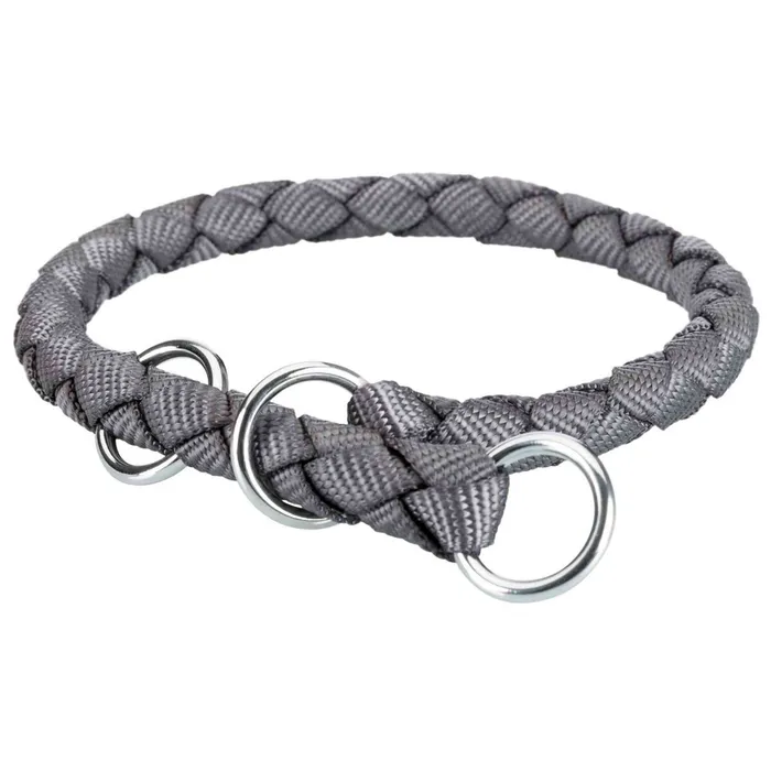 Hauptproduktbild Nylonový obojek kulatý CAVO (S) 25-31 cm/12 mm, grafit - DOPRODEJ S:30-36cm/12mm
