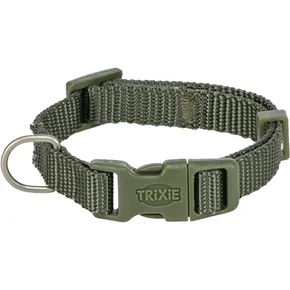 Nylonhalsband PREMIUM, olivgrün XS-S: 22-35/10 mm