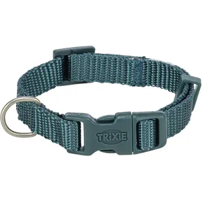 Nylonhalsband PREMIUM, petrolfarben S: 25-40 cm / 15 mm