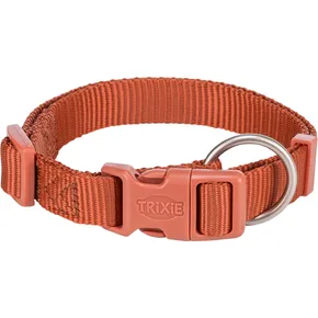 Nylonhalsband PREMIUM, rostbraun S-M: 30-45 cm / 15 mm