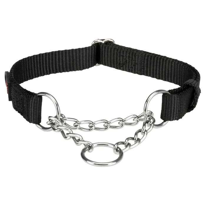 Hauptproduktbild Nylonový polostahovací obojek PREMIUM - černá S-M:30-40cm/15mm