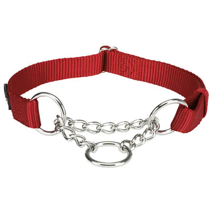 Hauptproduktbild Nylonový polostahovací obojek PREMIUM - červená L-XL:45-70cm/25mm