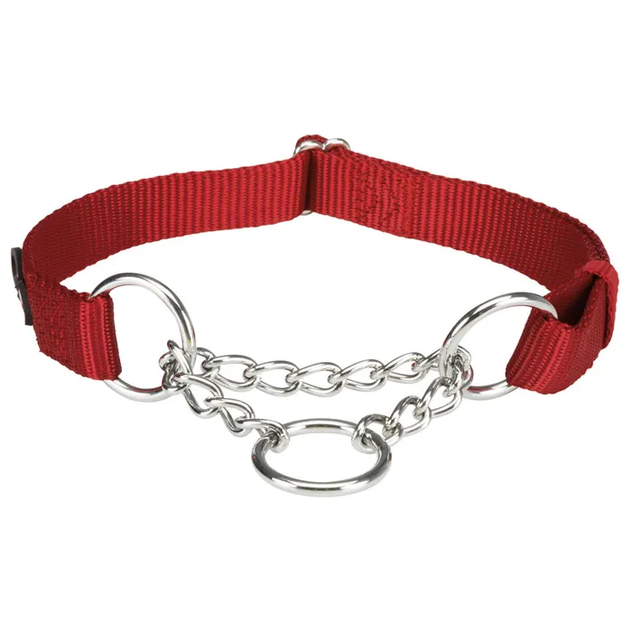 Hauptproduktbild Nylonový polostahovací obojek PREMIUM - červená M-L:35-50cm/20mm
