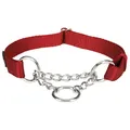 Weiteres Produktbild Halbeinziehbares Halsband aus Nylon PREMIUM – rot S-M: 30–40 cm/15 mm