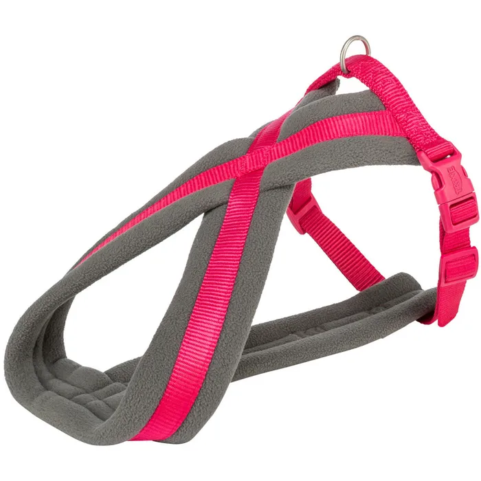 Hauptproduktbild Nylonový postroj PREMIUM podšitý - fuchsie M:hruď:45-80cm/25mm