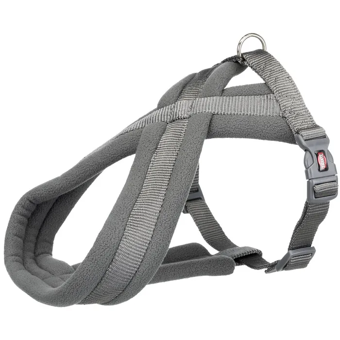 Hauptproduktbild Nylonový postroj PREMIUM podšitý - grafit S-M:hruď:40-70cm/20mm