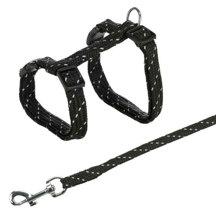 Hauptproduktbild Nylonový postroj reflexní pro koťata, nylon 18-35cm/10mm1,3m