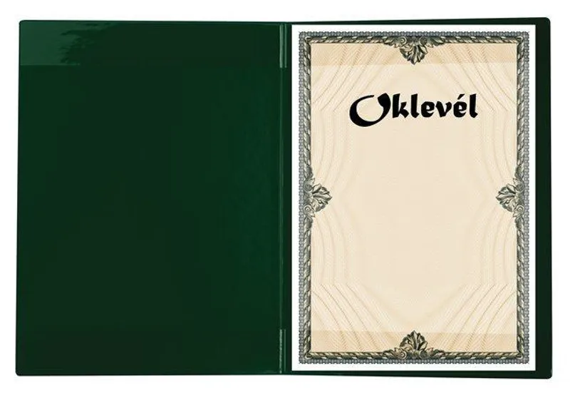 Hauptproduktbild Obal na certifikáty plyšový, A4, VICTORIA, zelený