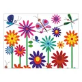 PP-Verpackung mit Reißverschluss A4, Spring Flowers