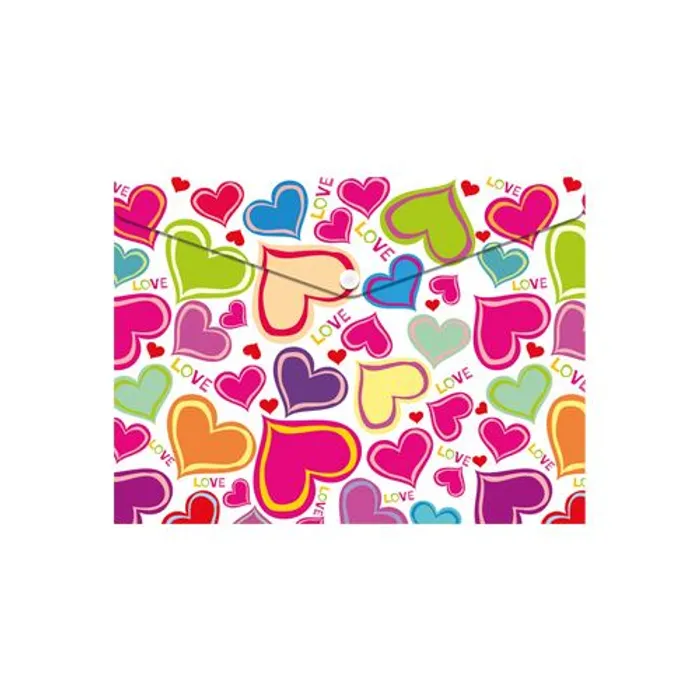 Hauptproduktbild Obal PP s patentkou A5, Love Hearts