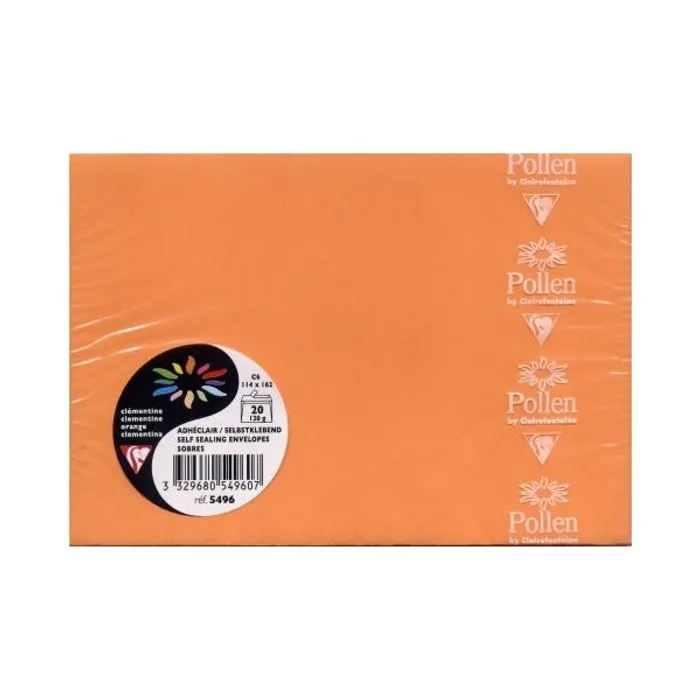 Hauptproduktbild Obálka Clairefontaine, C6, oranžová, 20 ks