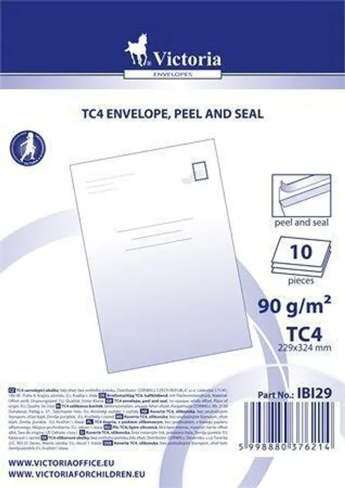 Hauptproduktbild Obálka, TC4, samolepicí s odtrhovacím pruhem, VICTORIA
