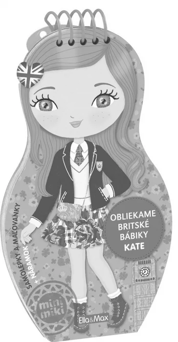 Hauptproduktbild Obliekame britské bábiky KATE – Maľovanky