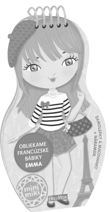 Hauptproduktbild Obliekame francúzske bábiky EMMA – Maľovanky