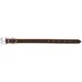 ACTIVE COMFORT Lederhalsband, braun/hellbraun L: 47-54 cm/35 mm