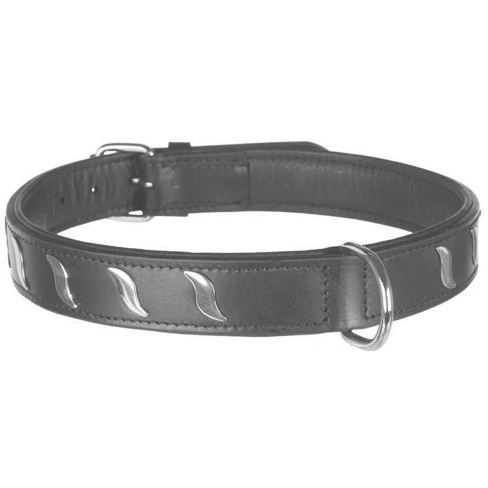 Hauptproduktbild Obojek ACTIVE kožený - černý L:48-56cm/30mm